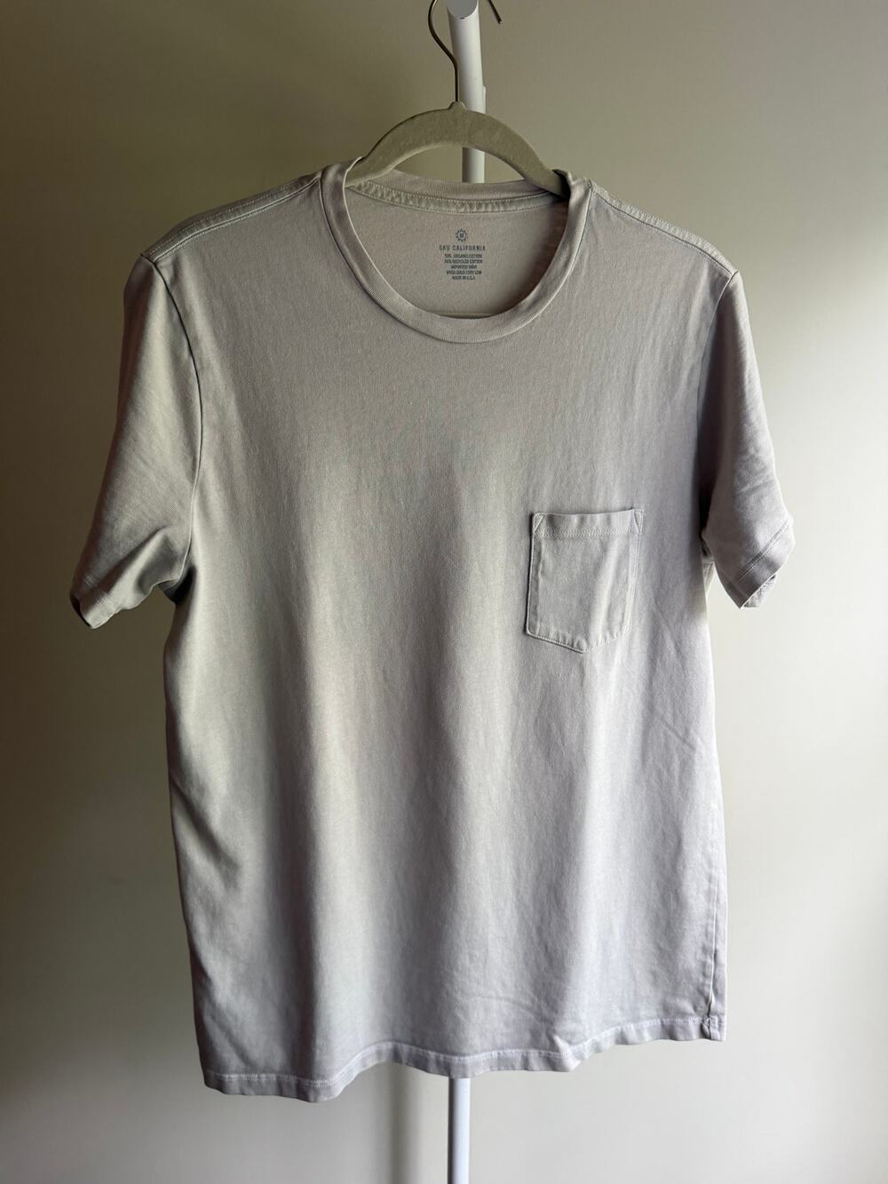 SKU California Cream Organic/Recycled Cotton Pocket T-Shirt Men's M